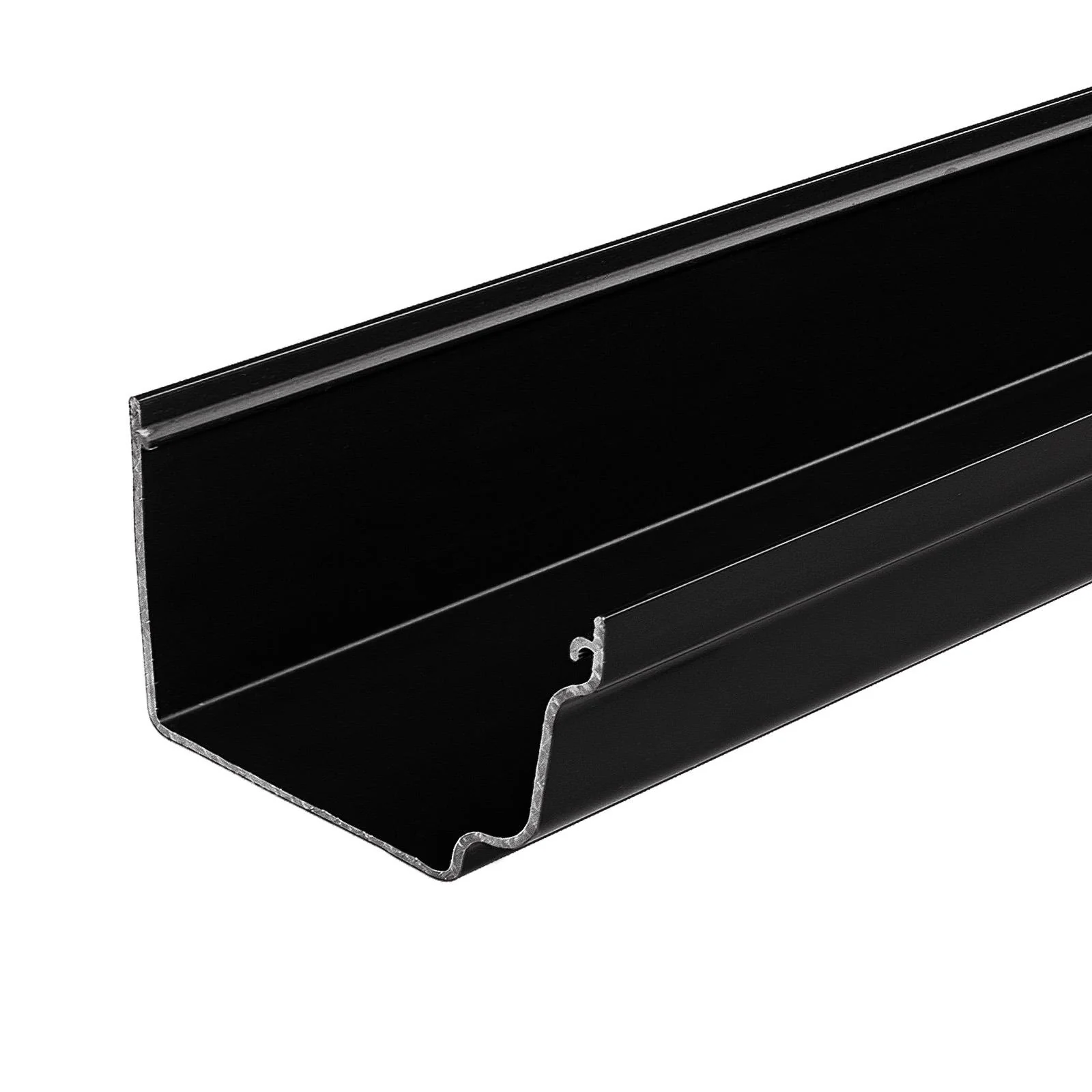 ogee gutter 4m black uPVC 120mm Showcase Plastics Maldon